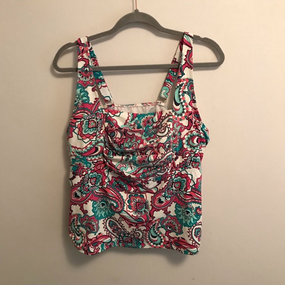 Lands' End Other - Paisley swimsuit top Lands End 18w